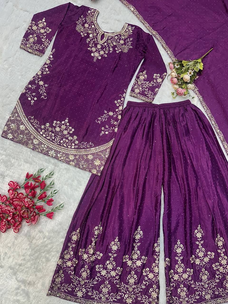 Royal Radiance A Majestic Purple Ensemble