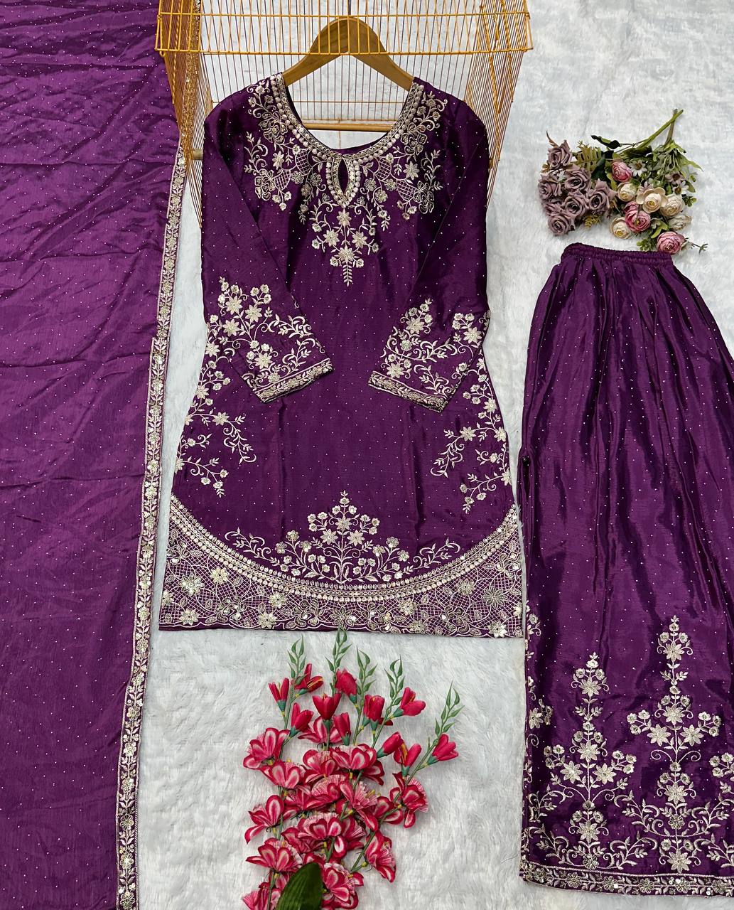 Royal Radiance A Majestic Purple Ensemble
