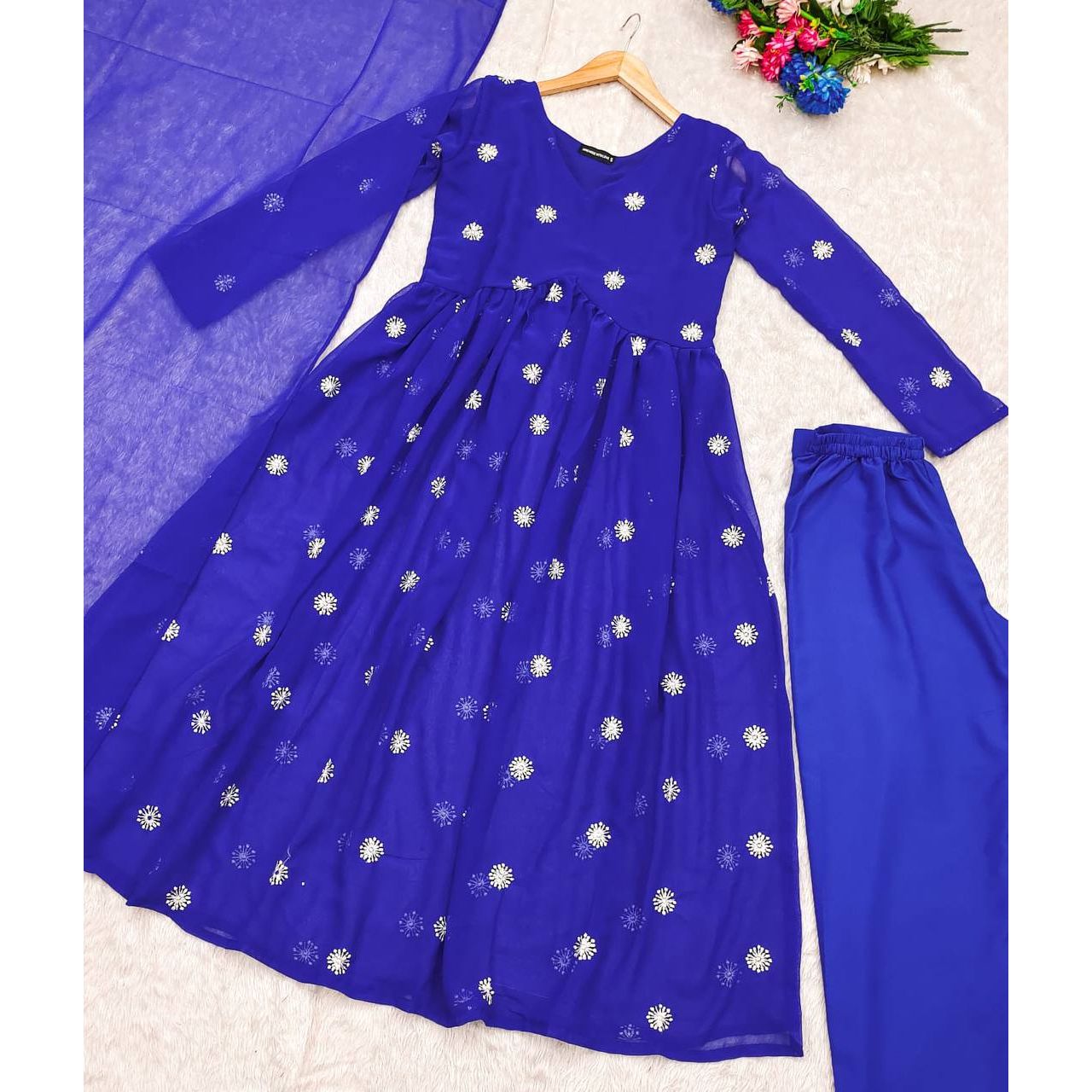 Crepe Charm Anarkali Set