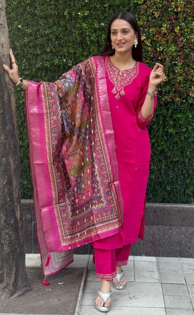 Roman Luxe Kurti Set