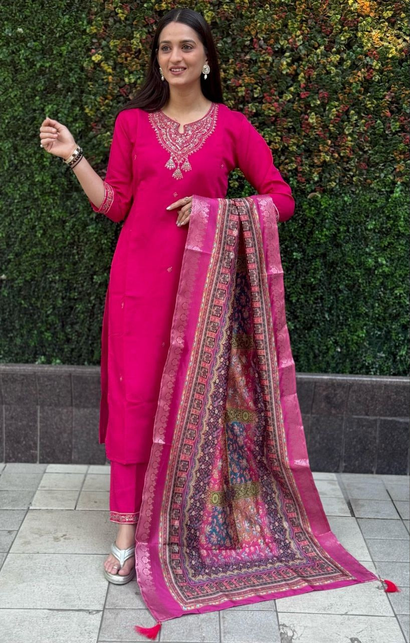 Roman Luxe Kurti Set