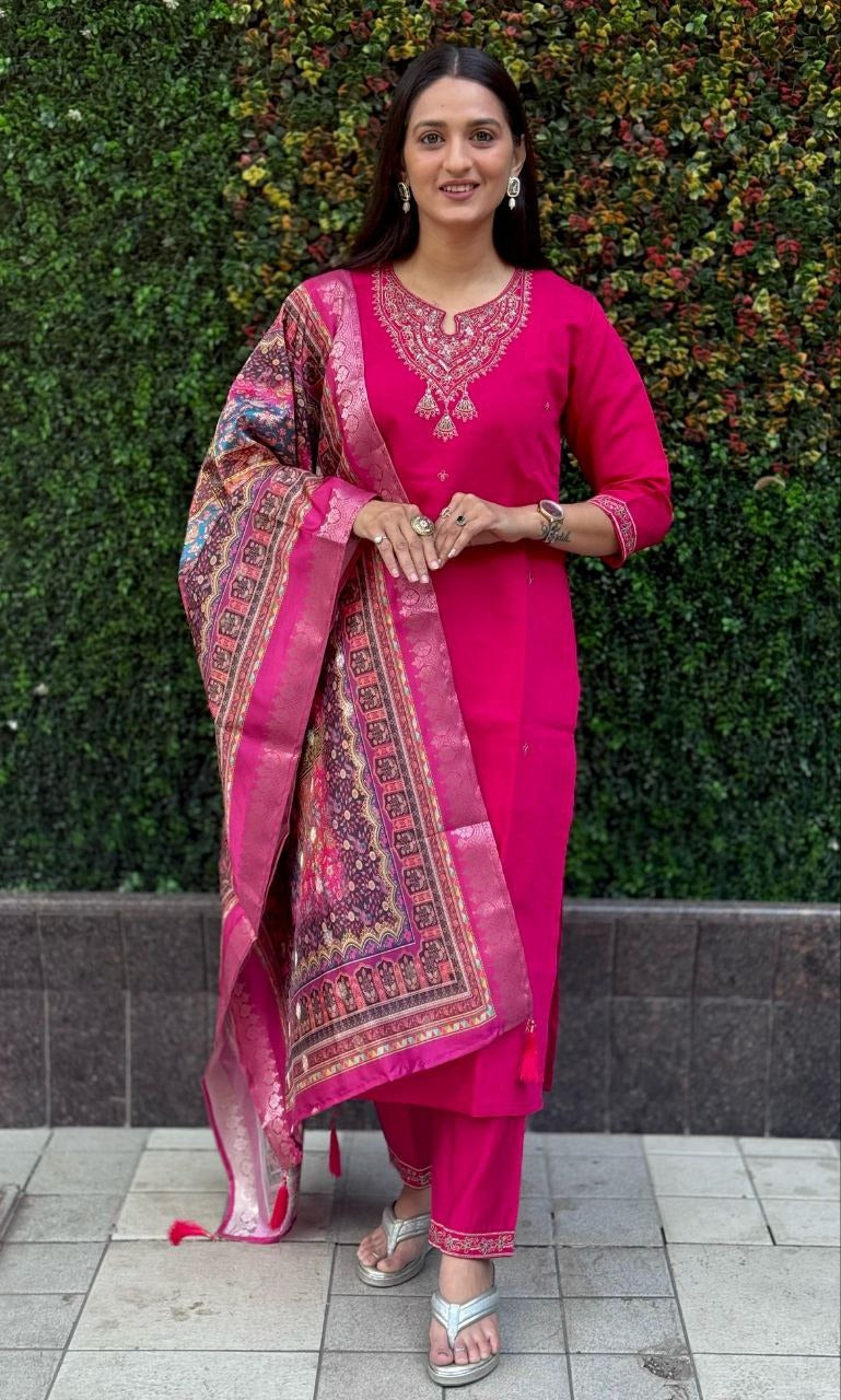 Roman Luxe Kurti Set