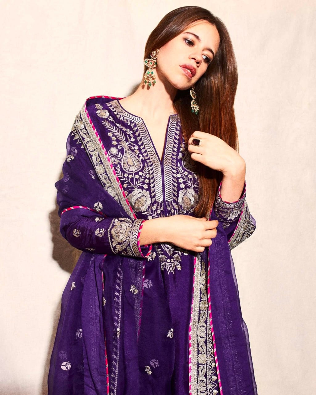 Kalki Inspired Chinon Sequins Ensemble β Regal Edition