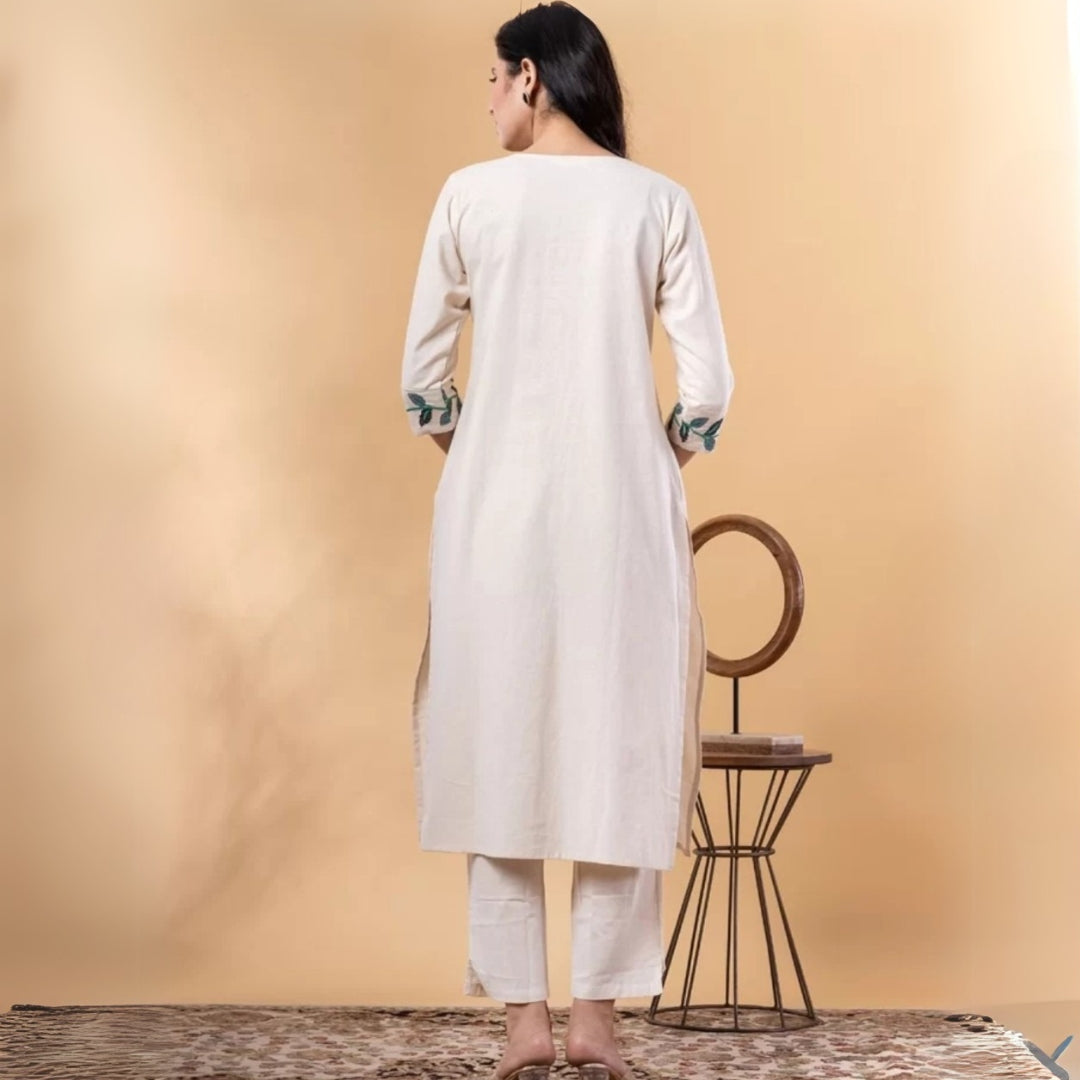 Tamanna Cotton Embroidered Pant Set