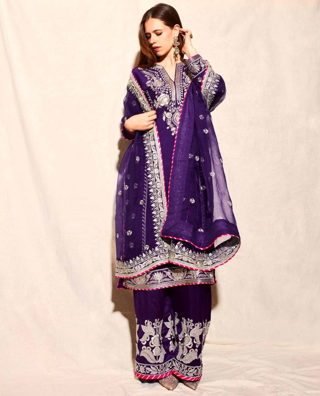 Kalki Inspired Chinon Sequins Ensemble β Regal Edition