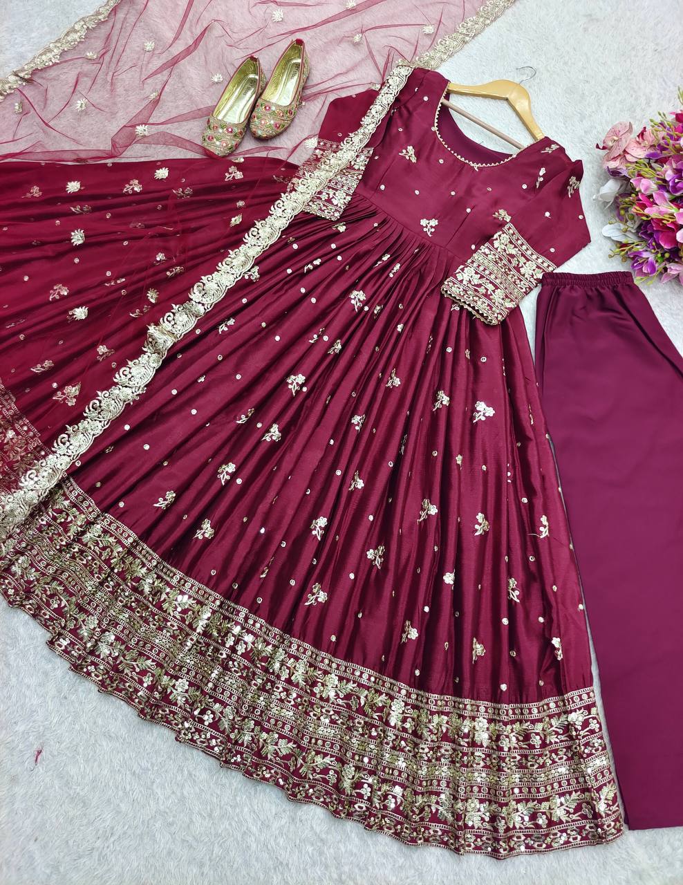 Laal Ishq : Gown Set