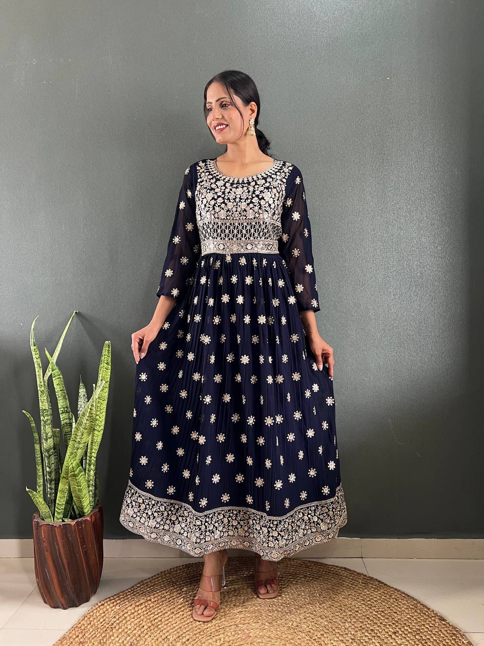 Royal Anarkali Gown Set – Party & Wedding Edition