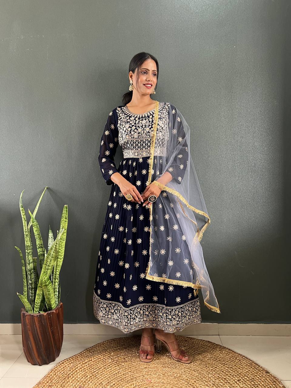 Royal Anarkali Gown Set – Party & Wedding Edition
