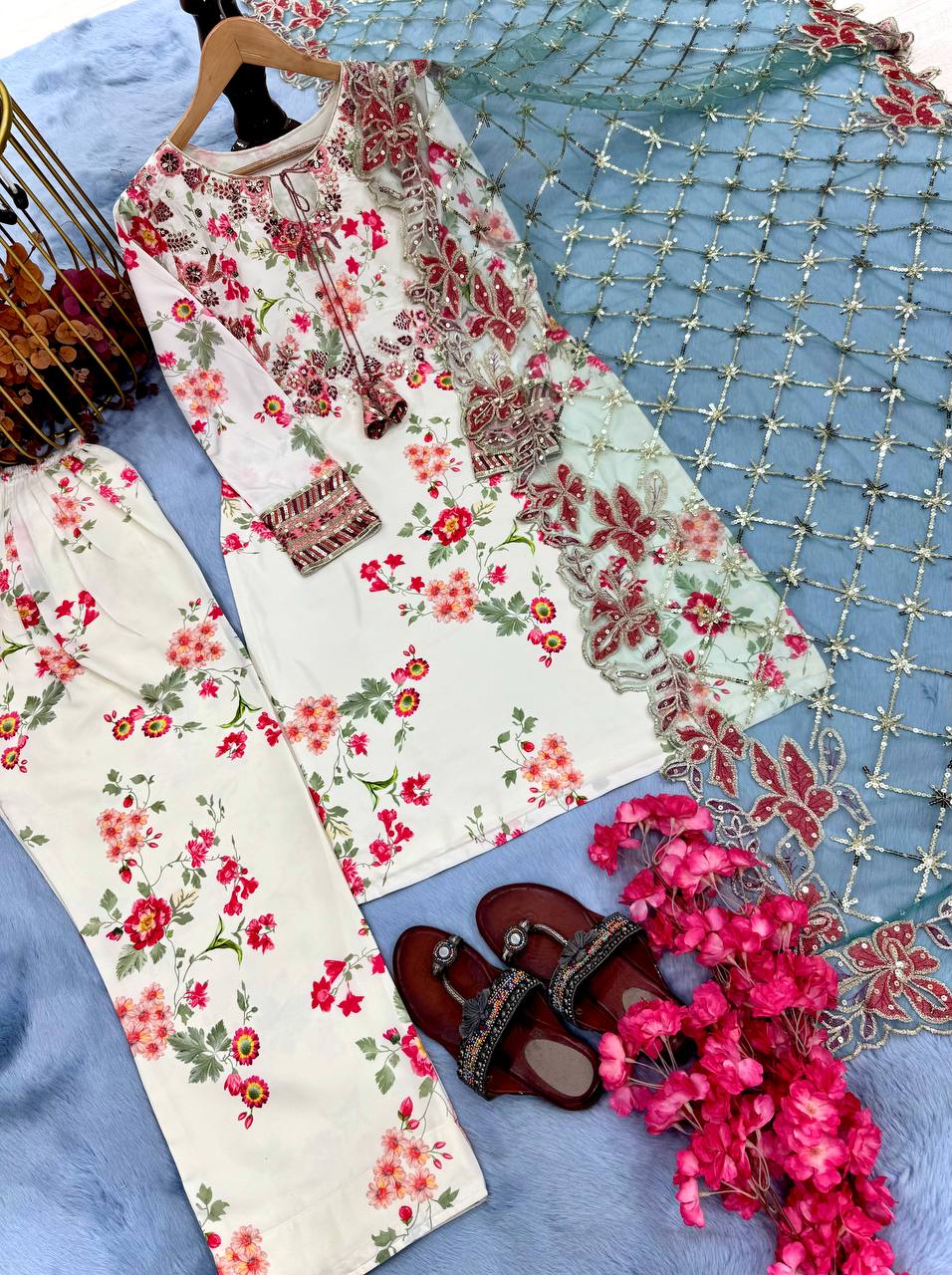 Farshi Charm Silk Set