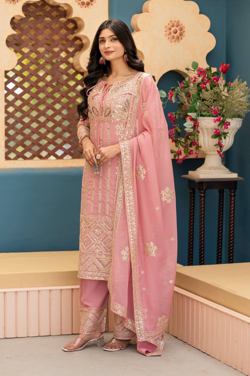 Eid Special Party Wear – Elegant Heavy Star Georgette Suit Set