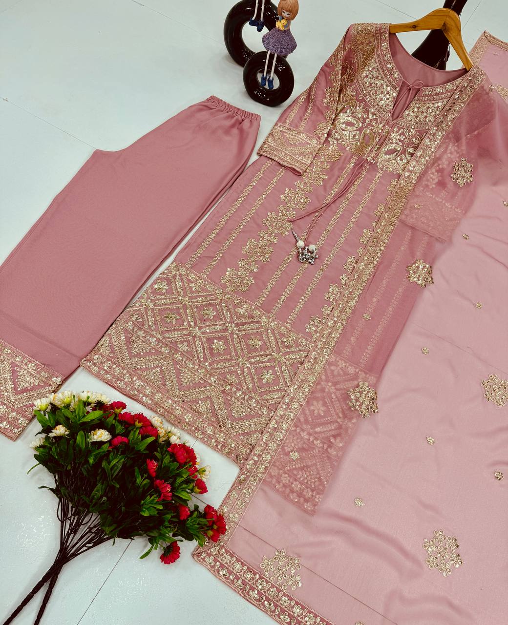 Eid Special Party Wear – Elegant Heavy Star Georgette Suit Set