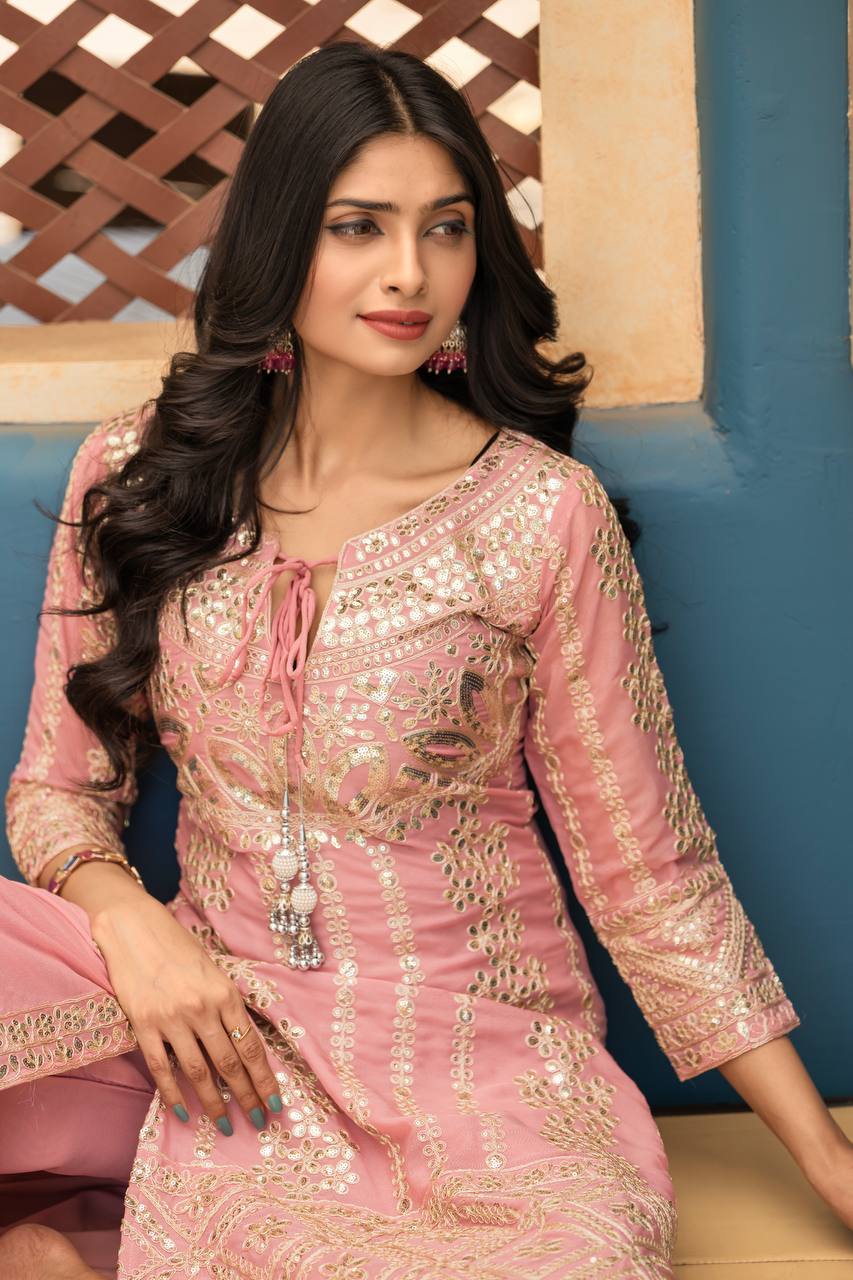 Eid Special Party Wear – Elegant Heavy Star Georgette Suit Set