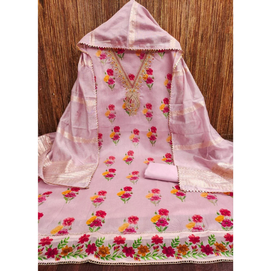 Elegant Chanderi & Banarasi Set