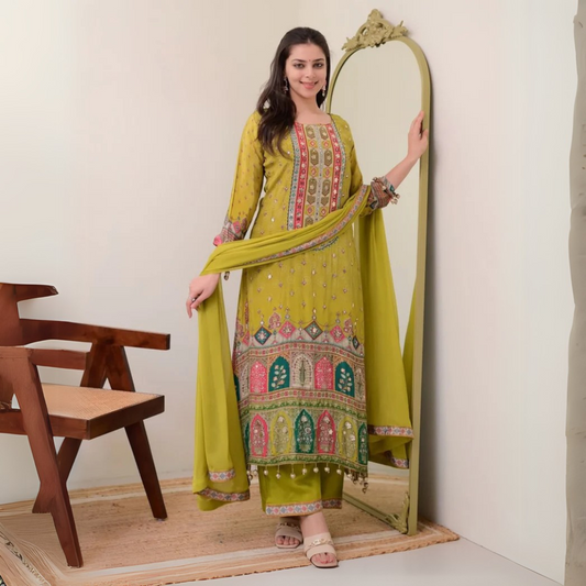 Elegant Muslin Wedding Set