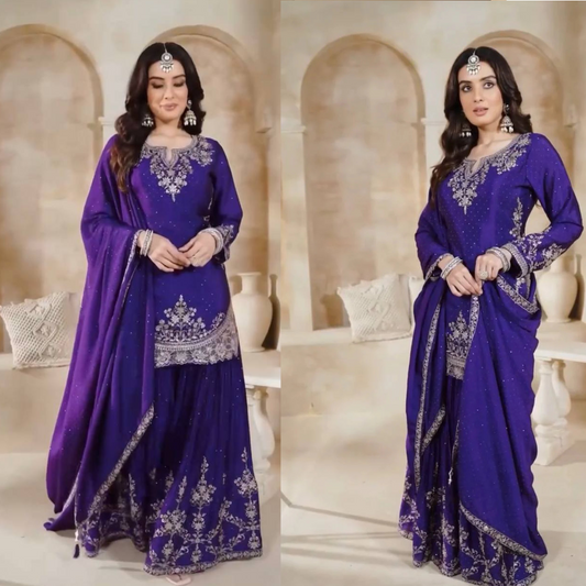 Royal Radiance A Majestic Purple Ensemble