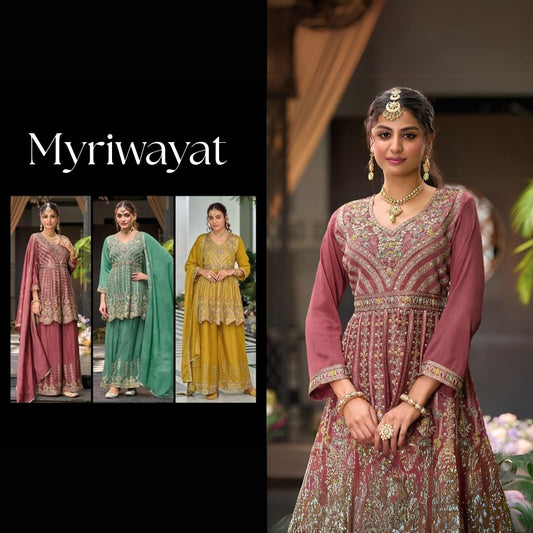 Chinon Embroidery Three-Piece