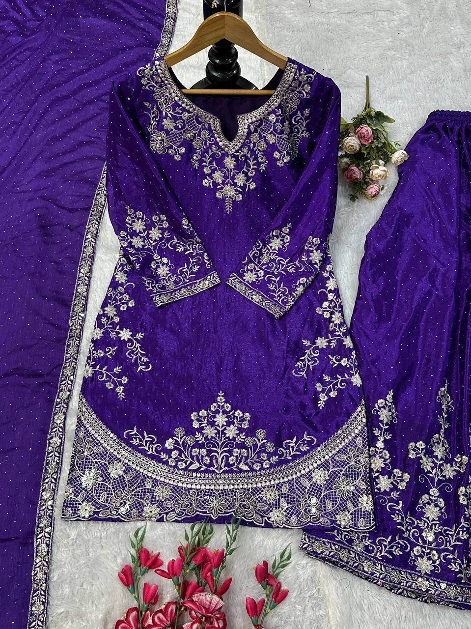 Royal Radiance A Majestic Purple Ensemble