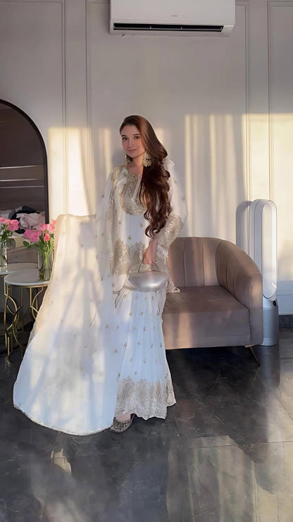 Designer Sharara Grace suit set