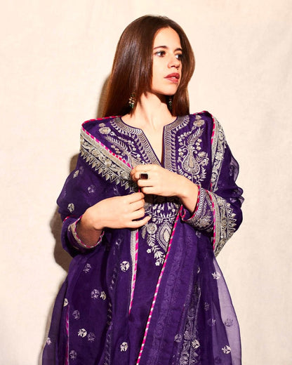 Kalki Inspired Chinon Sequins Ensemble – Regal Edition