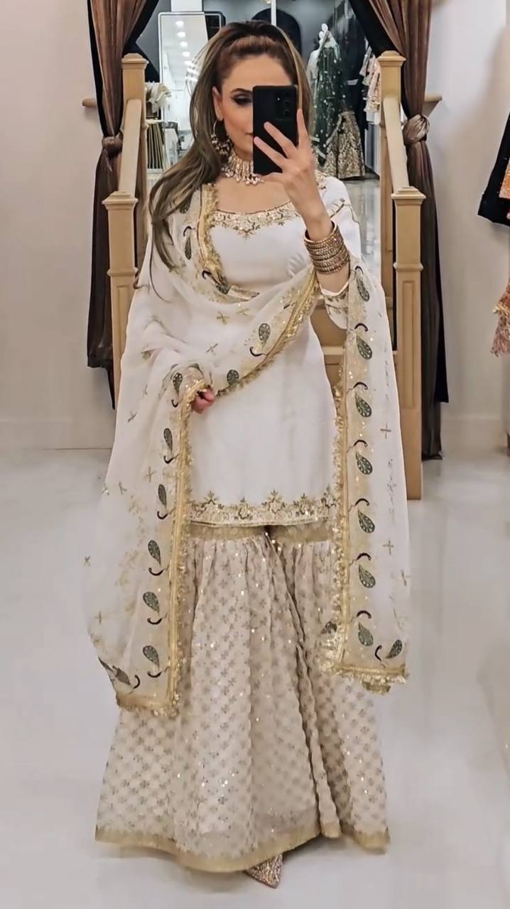 Royal Grace Sharara Set – Perfect for Parties & Celebrations