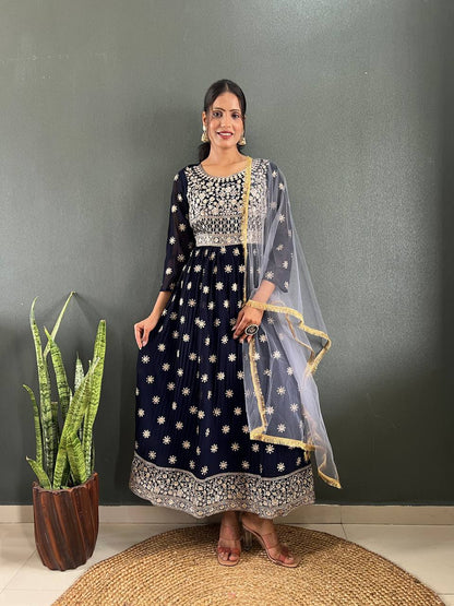 Royal Anarkali Gown Set – Party & Wedding Edition