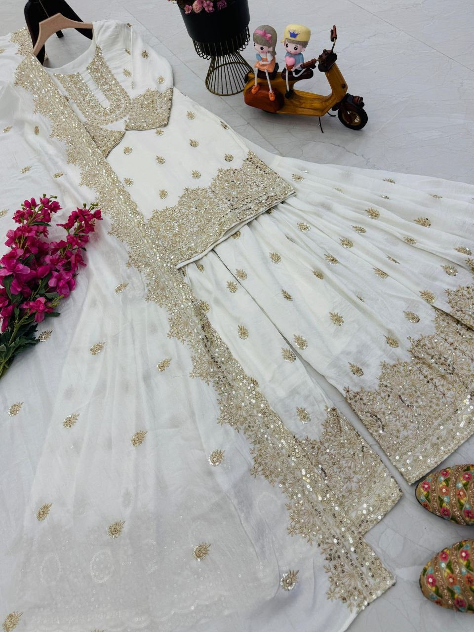 Designer Sharara Grace suit set