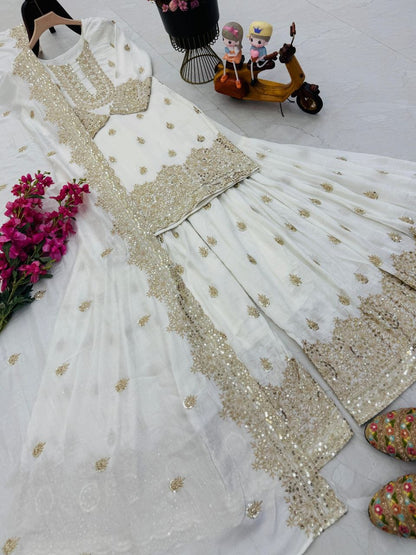 Designer Sharara Grace suit set
