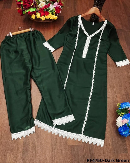 Sugarcane Print Kurti-Pant Combo Set