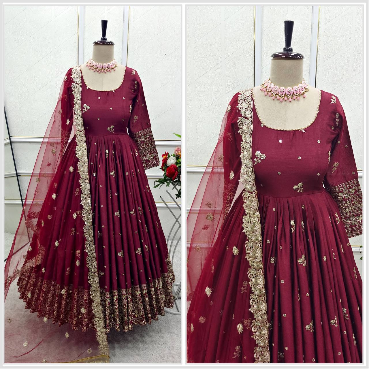 Laal Ishq : Gown Set