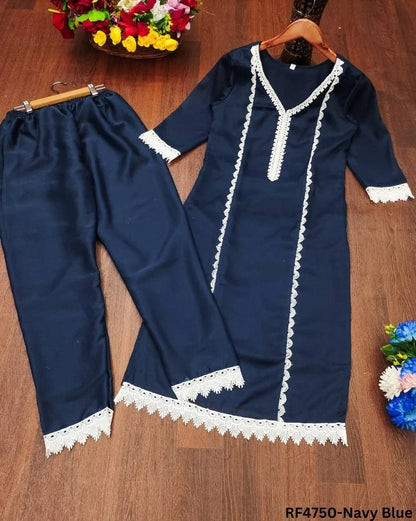 Sugarcane Print Kurti-Pant Combo Set