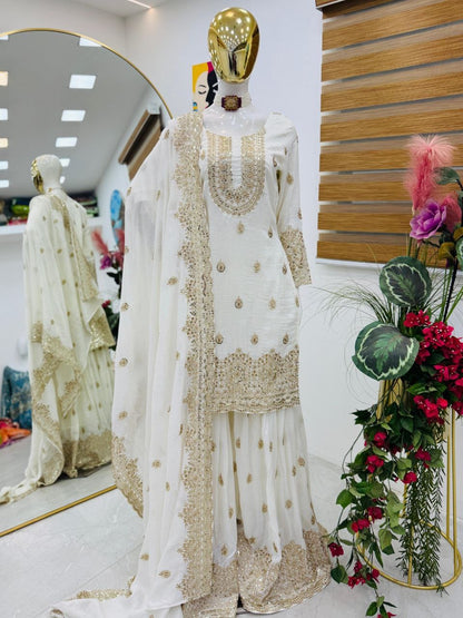 Designer Sharara Grace suit set