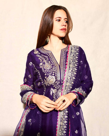 Kalki Inspired Chinon Sequins Ensemble – Regal Edition