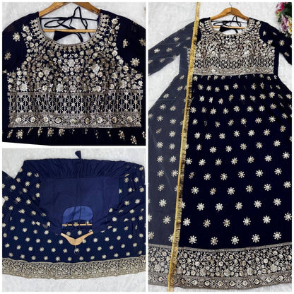 Royal Anarkali Gown Set – Party & Wedding Edition
