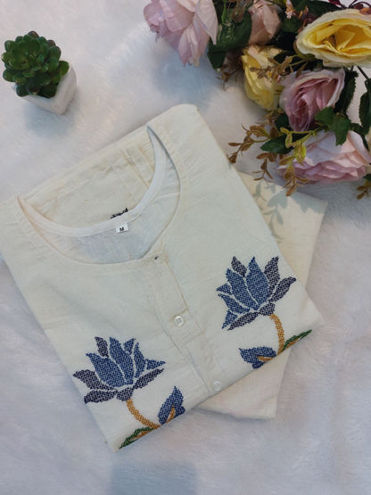 Tamanna Cotton Embroidered Pant Set