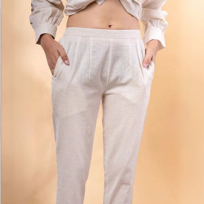 Tamanna Cotton Embroidered Pant Set